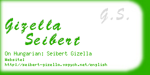 gizella seibert business card